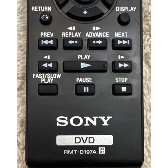 Sony RMT-D197A DVD Player Remote Control Replacement Black Genuine Original - Picture 2 of 6